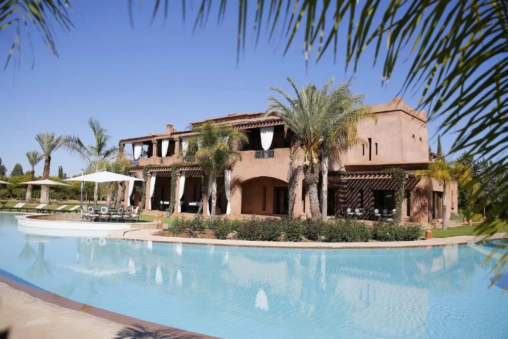 Villa Grace à Marrakech, façade et piscine privée